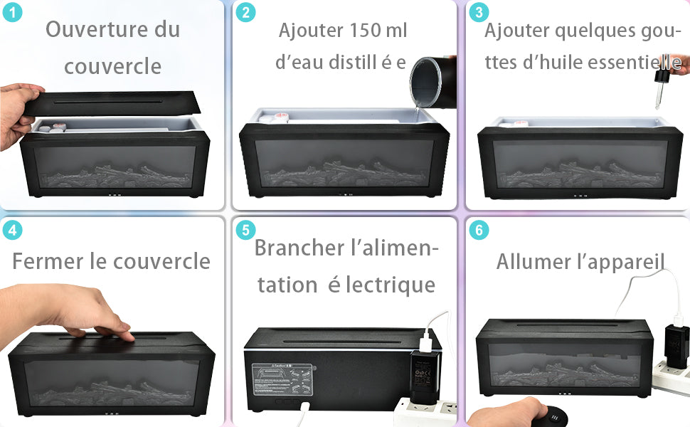 Bidlezen™ Flamme diffuseur humidificateur d'air